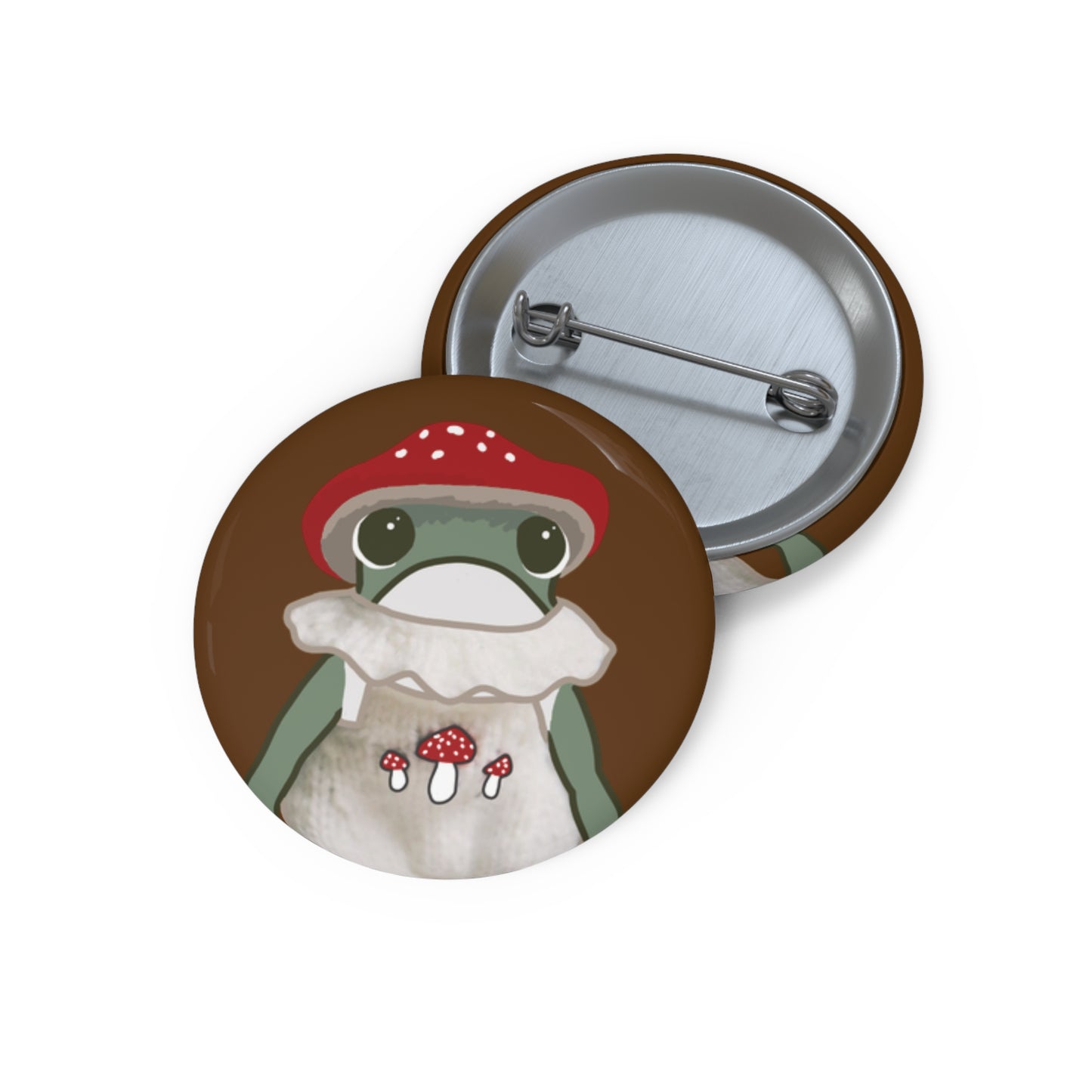 Mushroom Frog Pins