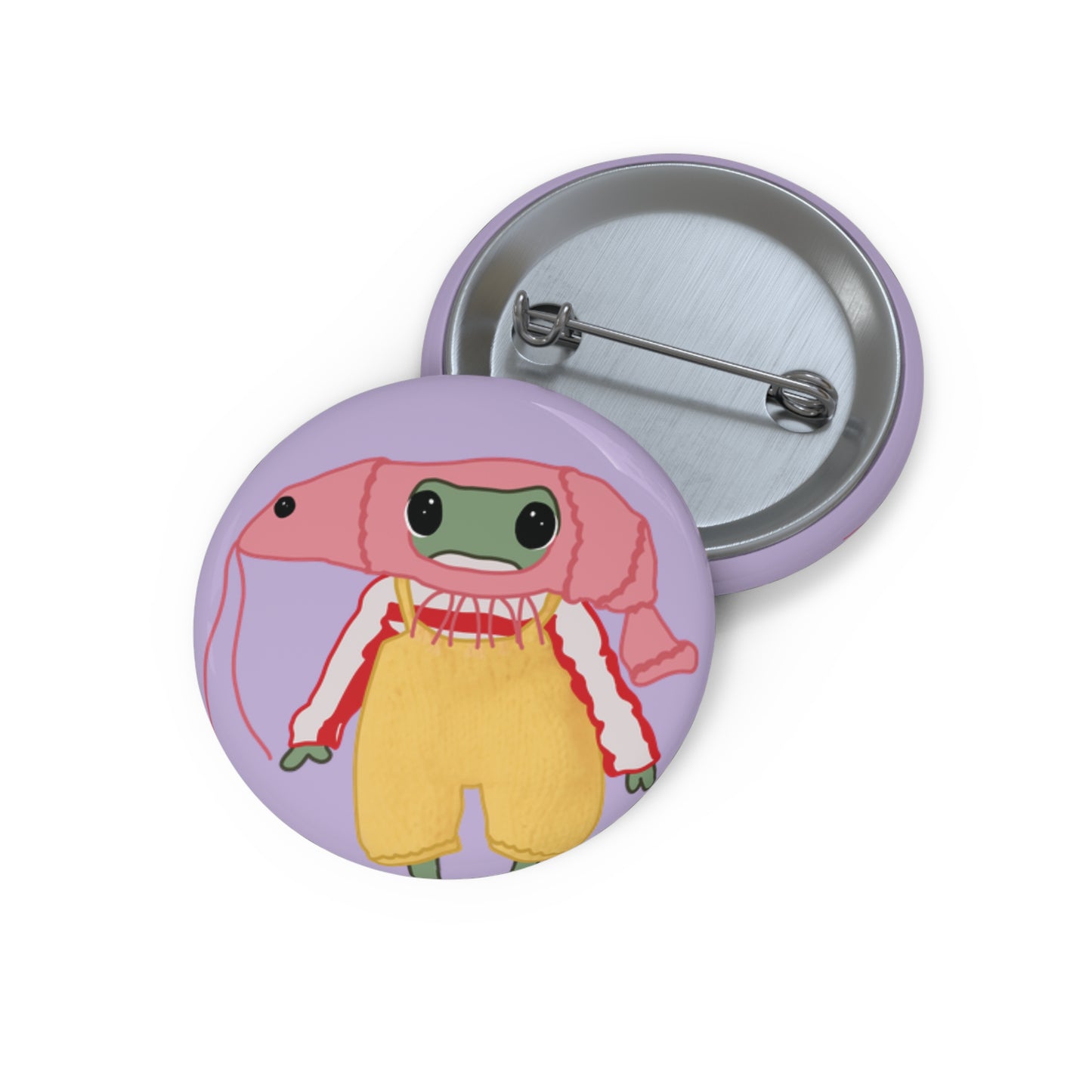 Shrimp Frog Pins
