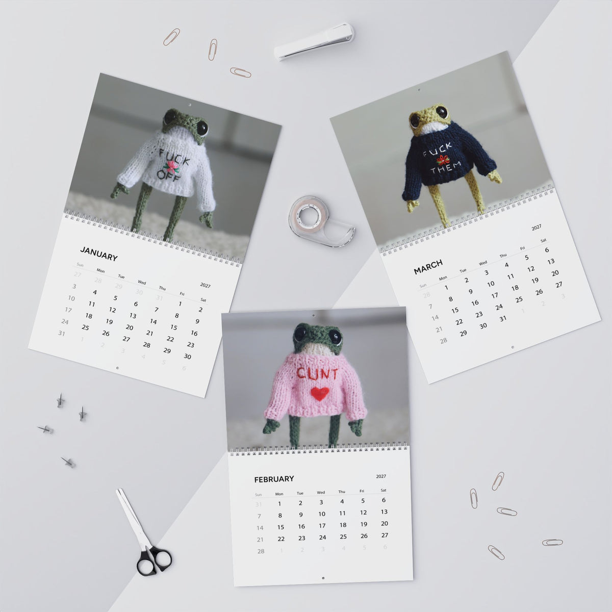 Cursing Frogs Calendar 2027