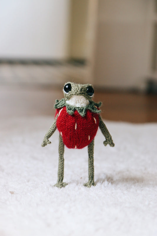 Strawberry outfit knitting pattern