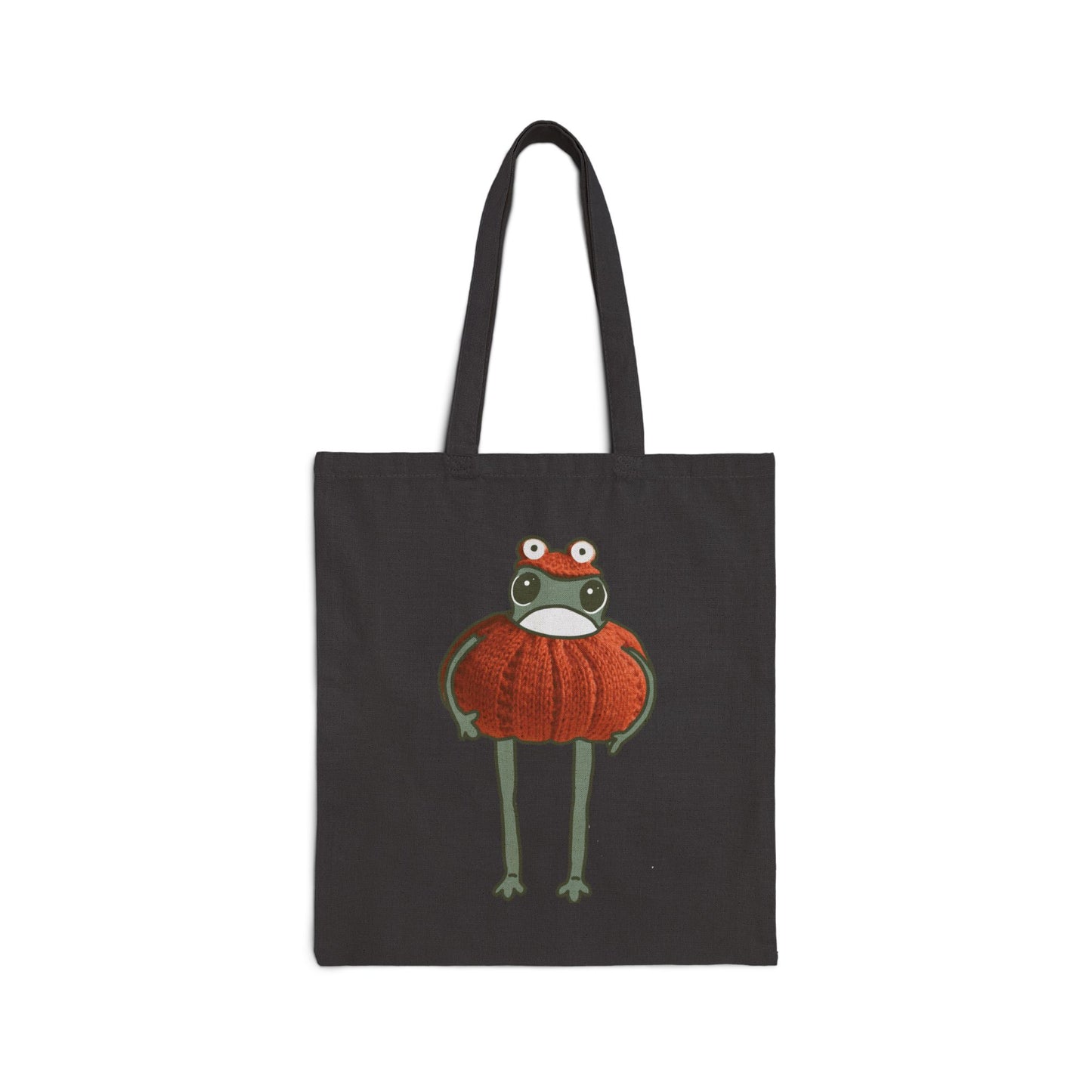 Pumpkin Frog Cotton Tote Bag