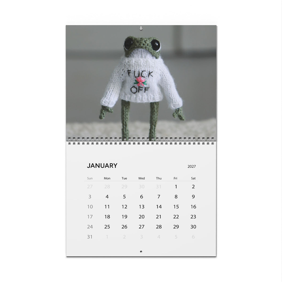 Cursing Frogs Calendar 2027