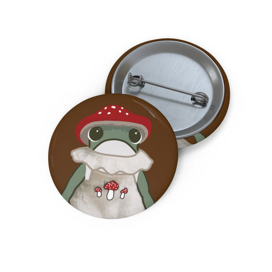 Mushroom Frog Pins