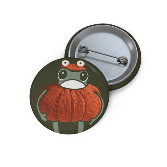 Pumpkin Frog Pins