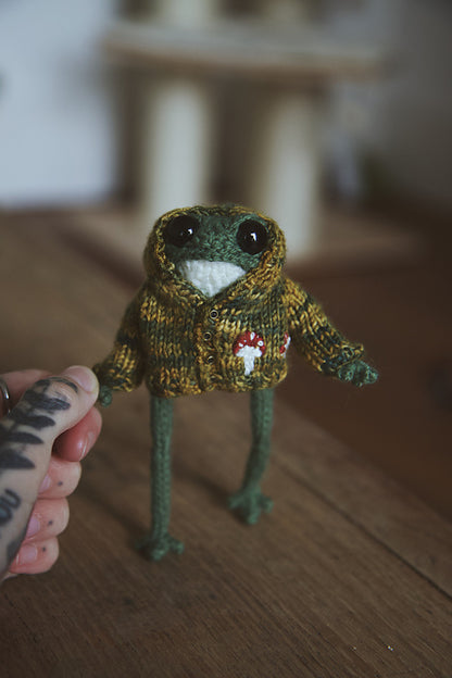 Hooded jacket knitting pattern