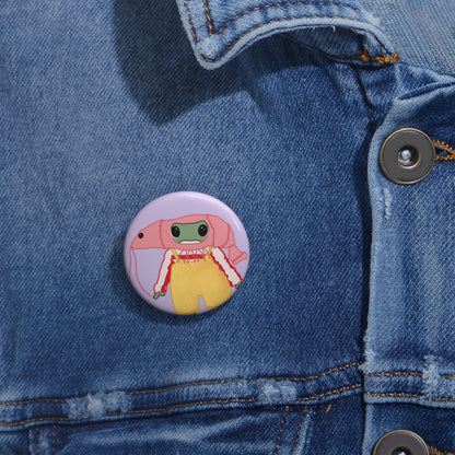 Shrimp Frog Pins