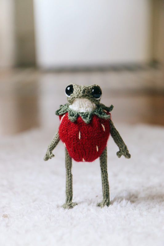 Strawberry outfit knitting pattern